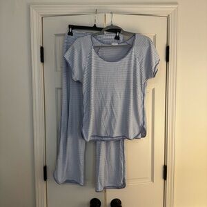 LAKE Pima Short-Long Set in Hydrangea Women's Pajama